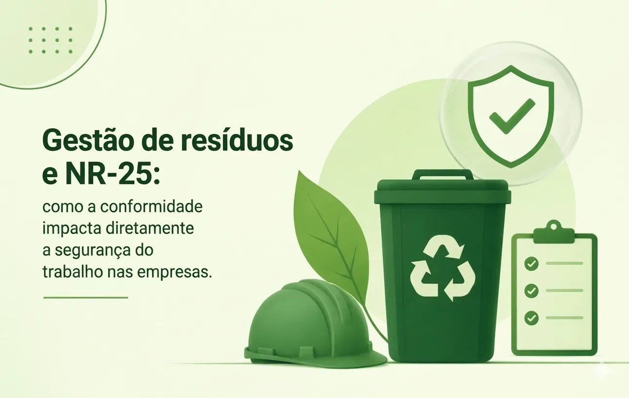 Gestão de resíduos e NR-25: como a segurança do trabalho depende diretamente de uma gestão ambiental eficiente